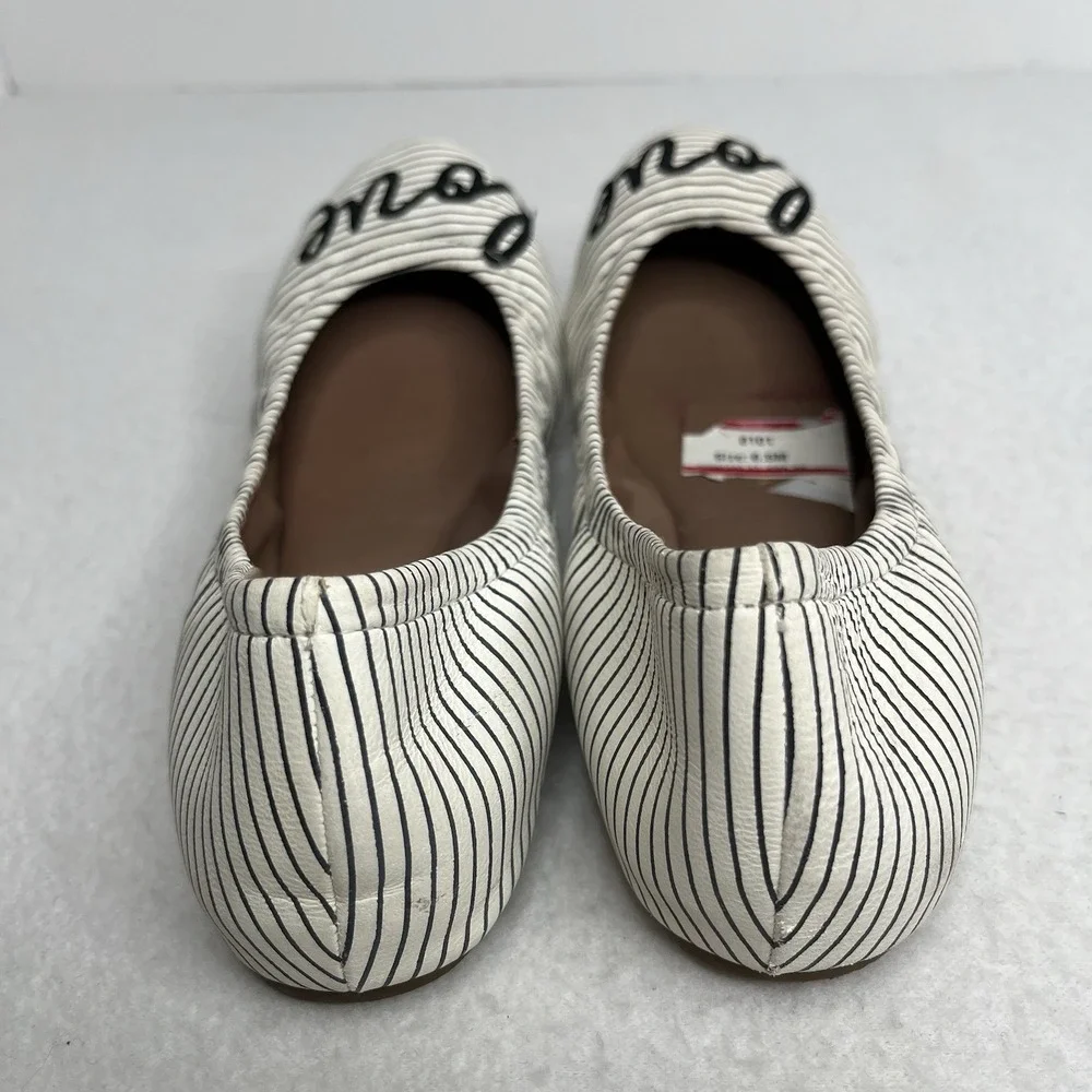 ED Ellen Degeneres Ballet Flats Love Spellout 6.5 M Y2K Boho Retro Preppy